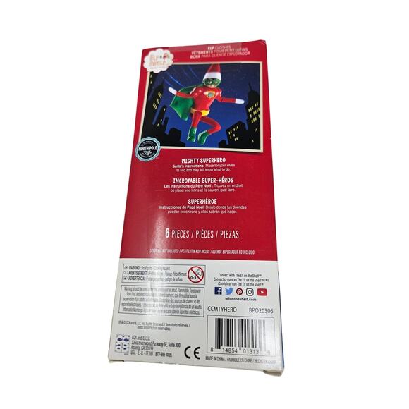 NEW Elf on the Shelf Claus Couture Mighty Superhero Outfit Christmas Holiday - Picture 2 of 2